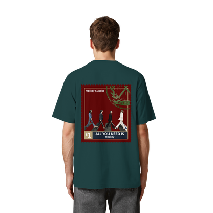 All You Need Is Hockey - Heavy Oversized Organic Shirt - Hockeycarl