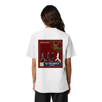 All You Need Is Hockey - Heavy Oversized Organic Shirt - Hockeycarl