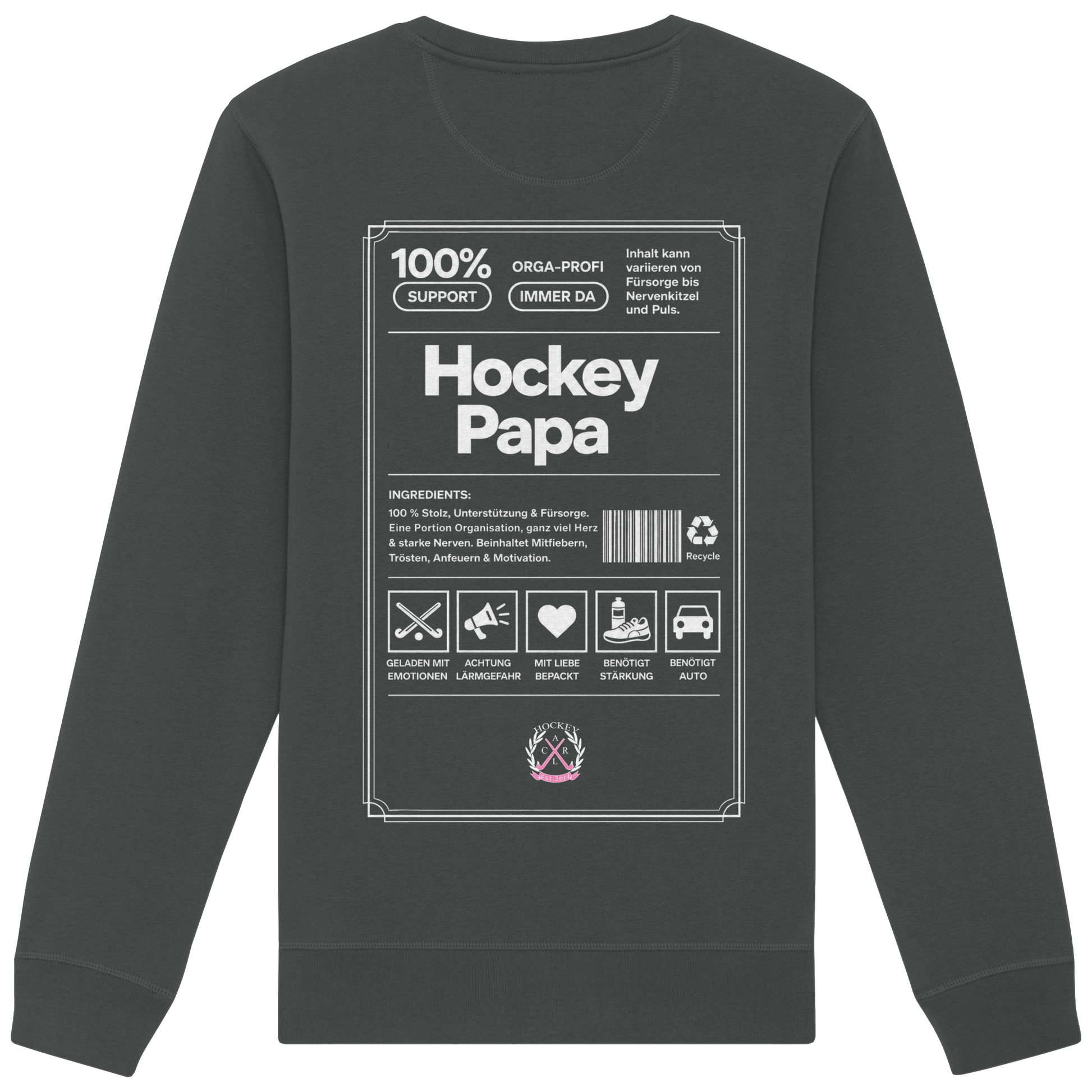 Hockey Papa - Organic Basic Unisex Sweatshirt - Hockeycarl