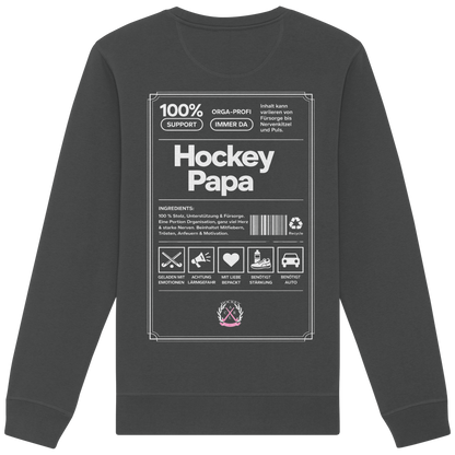 Hockey Papa - Organic Basic Unisex Sweatshirt - Hockeycarl