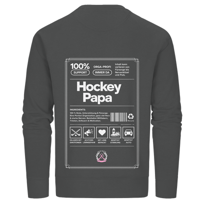 Hockey Papa - Organic Basic Unisex Sweatshirt - Hockeycarl