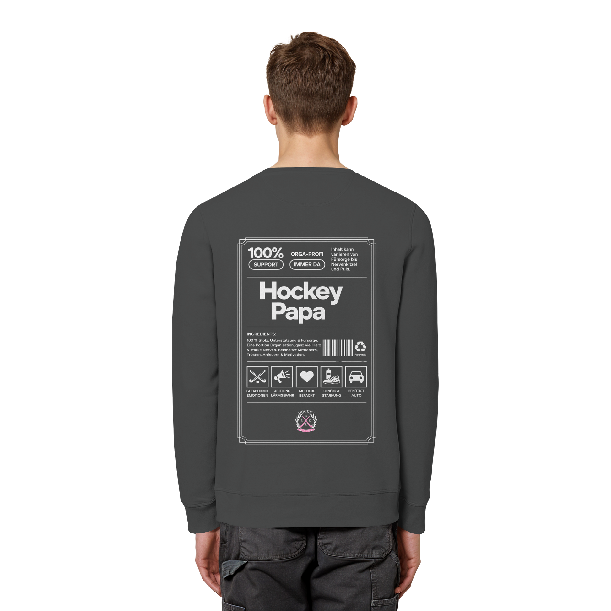 Hockey Papa - Organic Basic Unisex Sweatshirt - Hockeycarl
