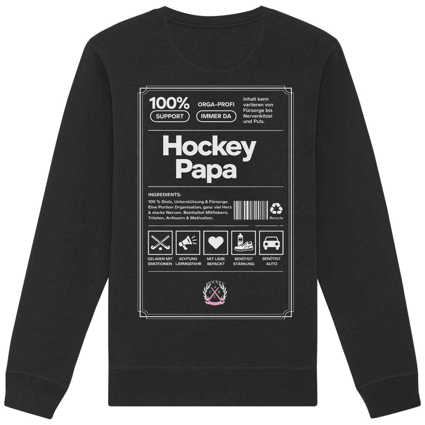 Hockey Papa - Organic Basic Unisex Sweatshirt - Hockeycarl