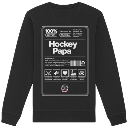 Hockey Papa - Organic Basic Unisex Sweatshirt - Hockeycarl
