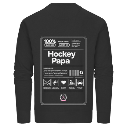 Hockey Papa - Organic Basic Unisex Sweatshirt - Hockeycarl