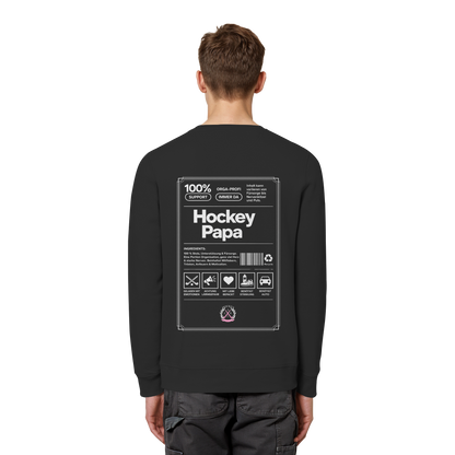 Hockey Papa - Organic Basic Unisex Sweatshirt - Hockeycarl