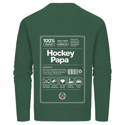 Hockey Papa - Organic Basic Unisex Sweatshirt - Hockeycarl