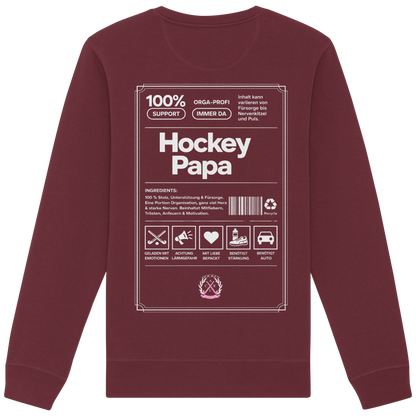 Hockey Papa - Organic Basic Unisex Sweatshirt - Hockeycarl