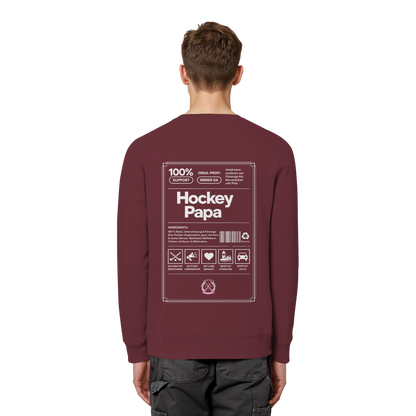 Hockey Papa - Organic Basic Unisex Sweatshirt - Hockeycarl