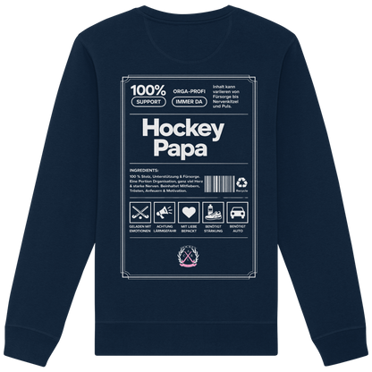 Hockey Papa - Organic Basic Unisex Sweatshirt - Hockeycarl