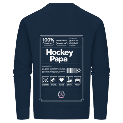 Hockey Papa - Organic Basic Unisex Sweatshirt - Hockeycarl