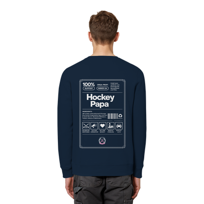Hockey Papa - Organic Basic Unisex Sweatshirt - Hockeycarl