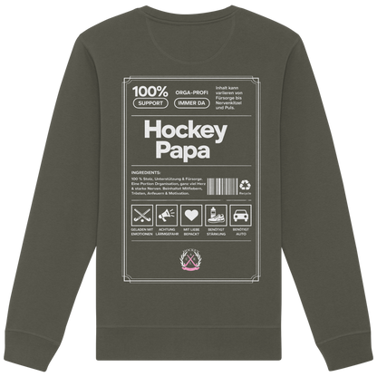 Hockey Papa - Organic Basic Unisex Sweatshirt - Hockeycarl