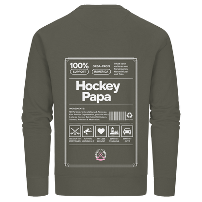 Hockey Papa - Organic Basic Unisex Sweatshirt - Hockeycarl