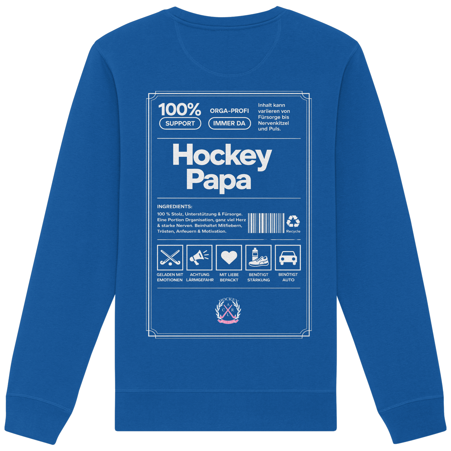Hockey Papa - Organic Basic Unisex Sweatshirt - Hockeycarl