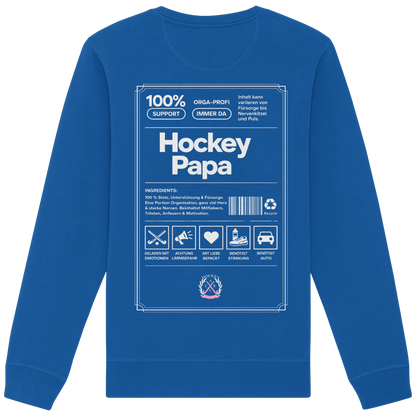 Hockey Papa - Organic Basic Unisex Sweatshirt - Hockeycarl