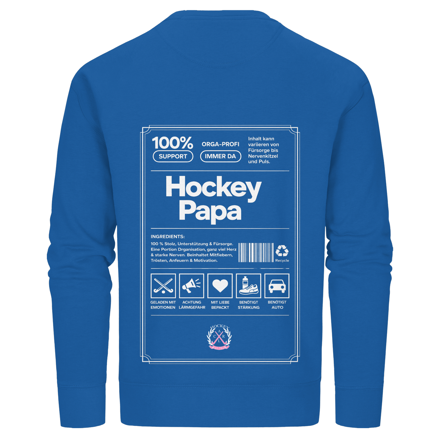 Hockey Papa - Organic Basic Unisex Sweatshirt - Hockeycarl