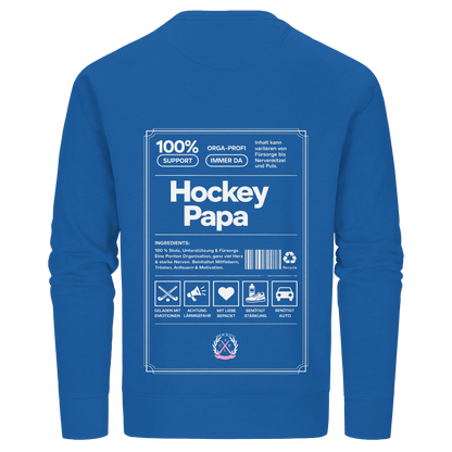 Hockey Papa - Organic Basic Unisex Sweatshirt - Hockeycarl
