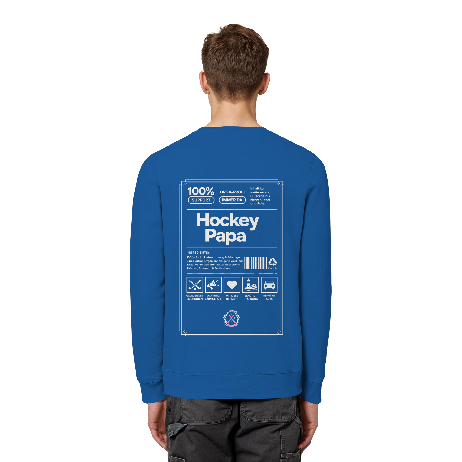 Hockey Papa - Organic Basic Unisex Sweatshirt - Hockeycarl