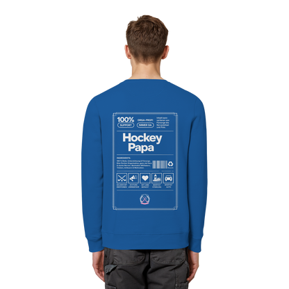 Hockey Papa - Organic Basic Unisex Sweatshirt - Hockeycarl