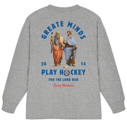 Greate Minds - Organic Heavy Oversized Longsleeve T-Shirt - Hockeycarl