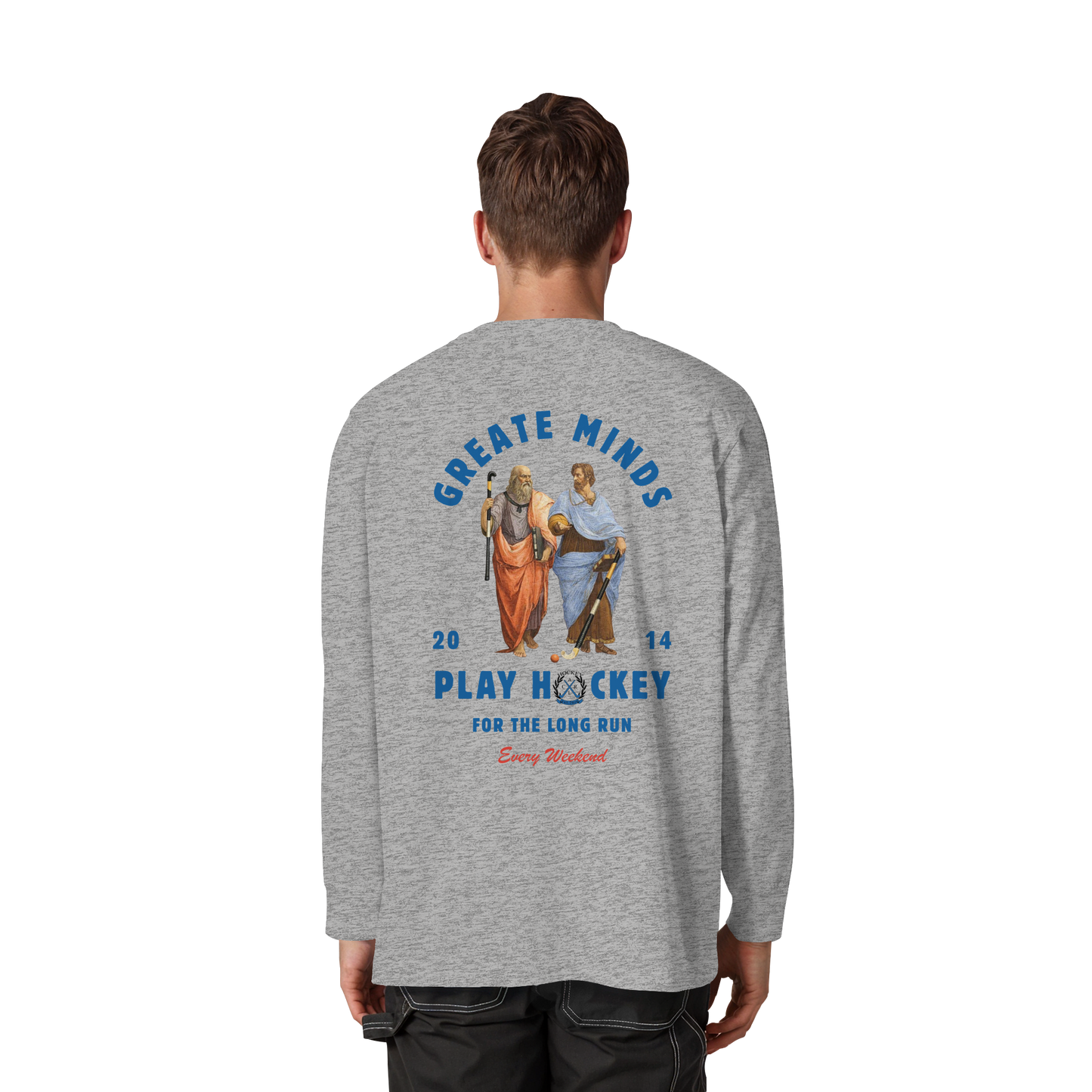 Greate Minds - Organic Heavy Oversized Longsleeve T-Shirt - Hockeycarl