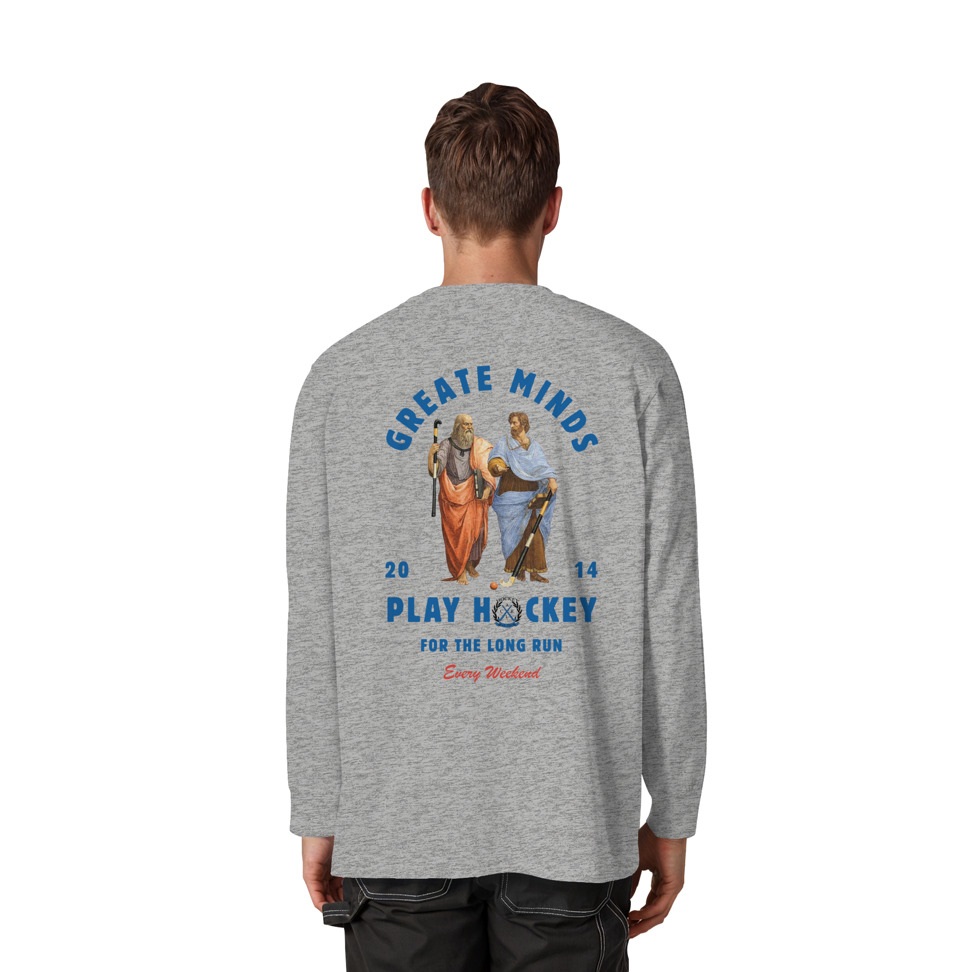 Greate Minds - Organic Heavy Oversized Longsleeve T-Shirt - Hockeycarl