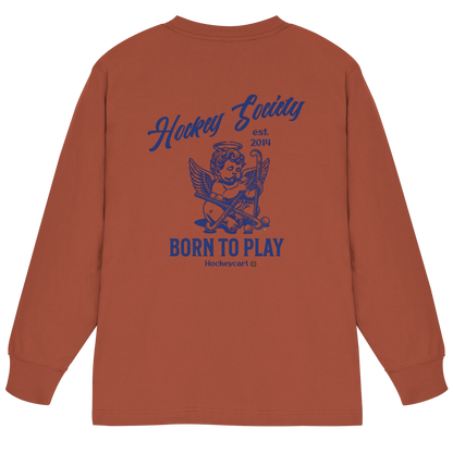Hockey Society - Organic Heavy Oversized Longsleeve T-Shirt - Hockeycarl