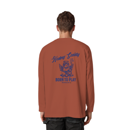 Hockey Society - Organic Heavy Oversized Longsleeve T-Shirt - Hockeycarl