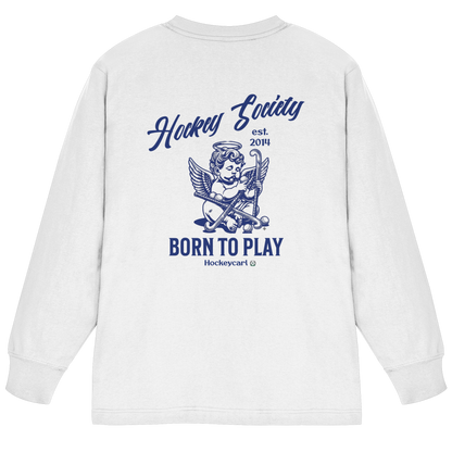 Hockey Society - Organic Heavy Oversized Longsleeve T-Shirt - Hockeycarl
