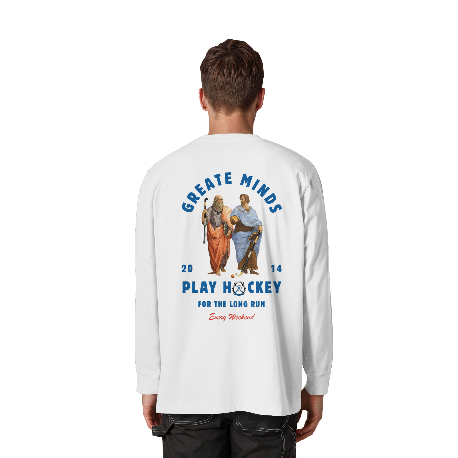 Greate Minds - Organic Heavy Oversized Longsleeve T-Shirt - Hockeycarl