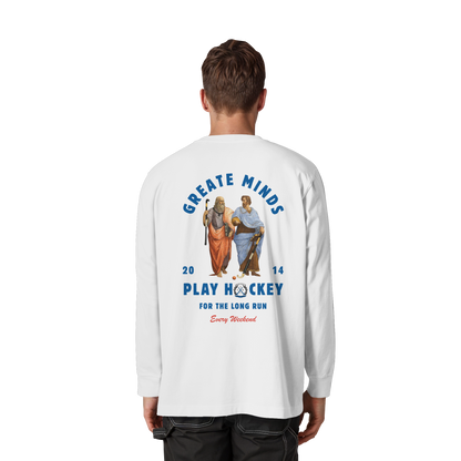 Greate Minds - Organic Heavy Oversized Longsleeve T-Shirt - Hockeycarl