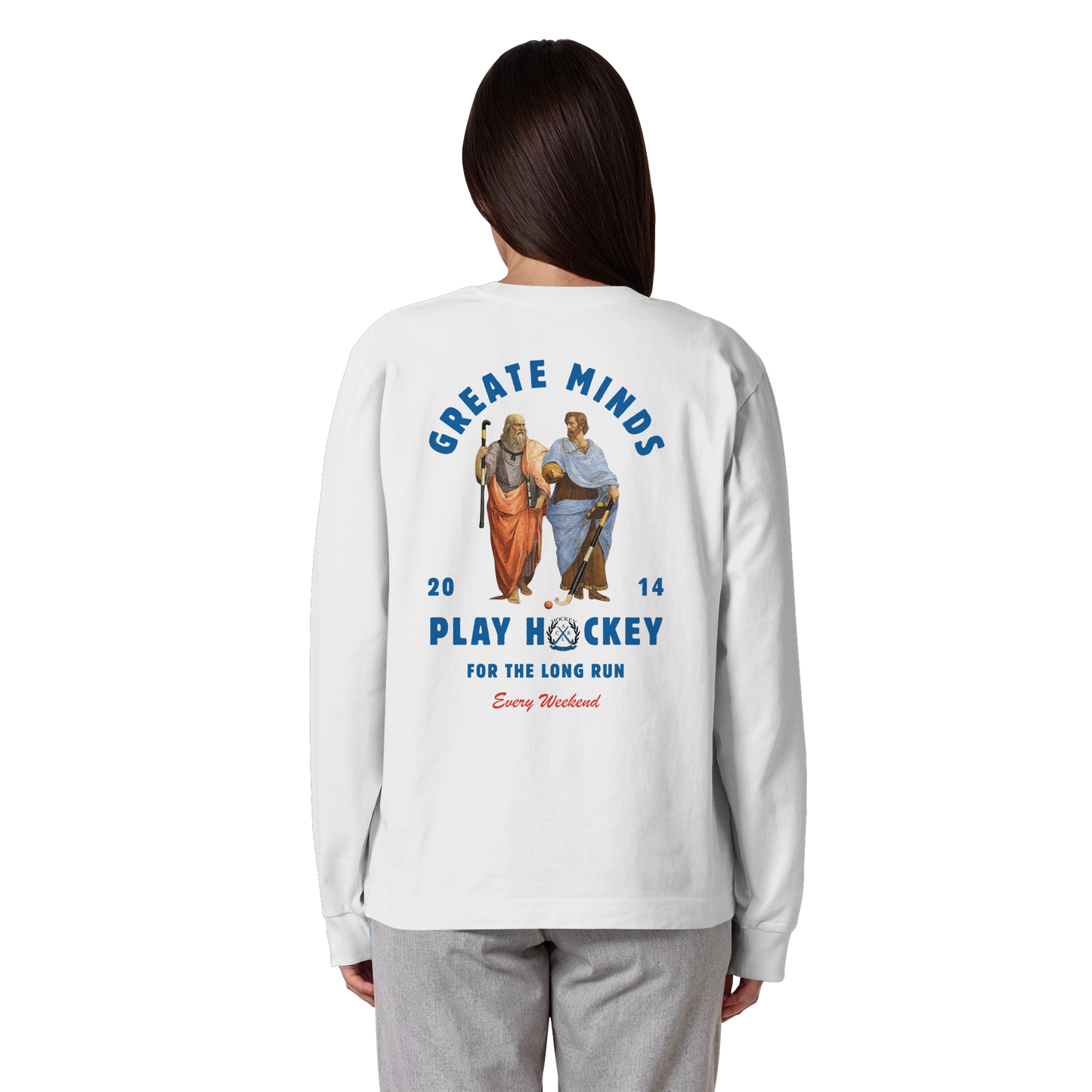 Greate Minds - Organic Heavy Oversized Longsleeve T-Shirt - Hockeycarl