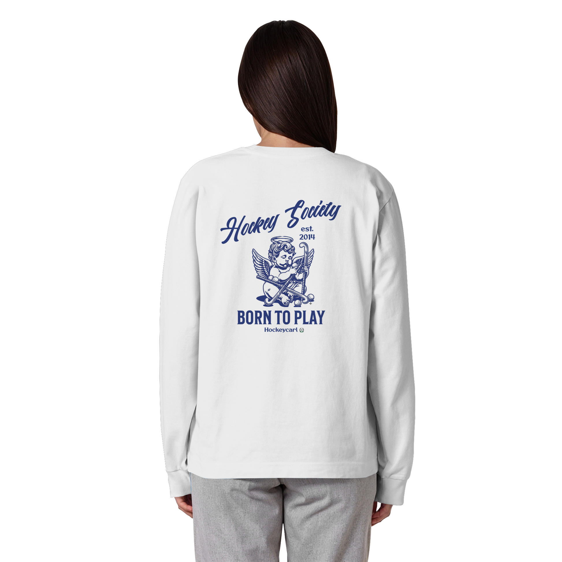 Hockey Society - Organic Heavy Oversized Longsleeve T-Shirt - Hockeycarl