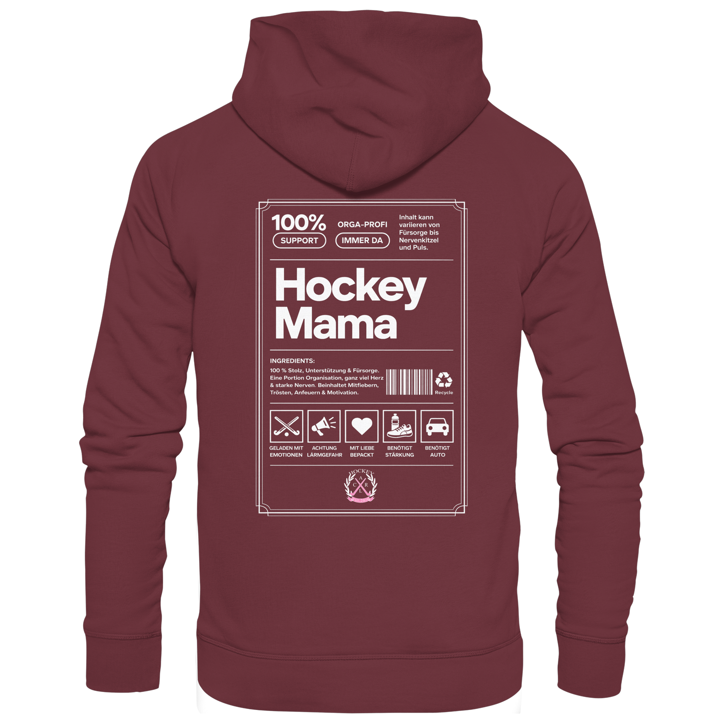 Hockey Mama  - Organic Hoodie - Hockeycarl
