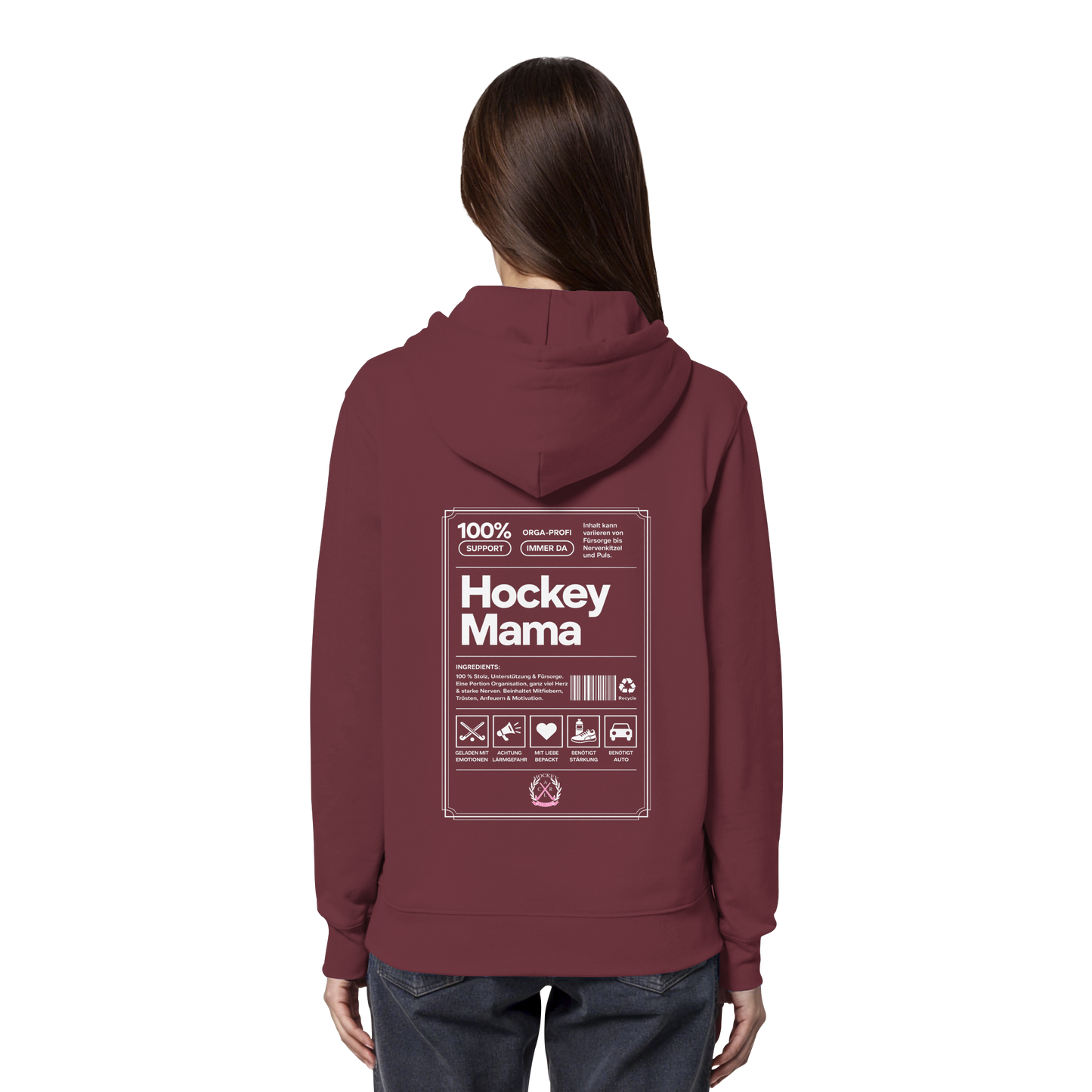 Hockey Mama  - Organic Hoodie - Hockeycarl