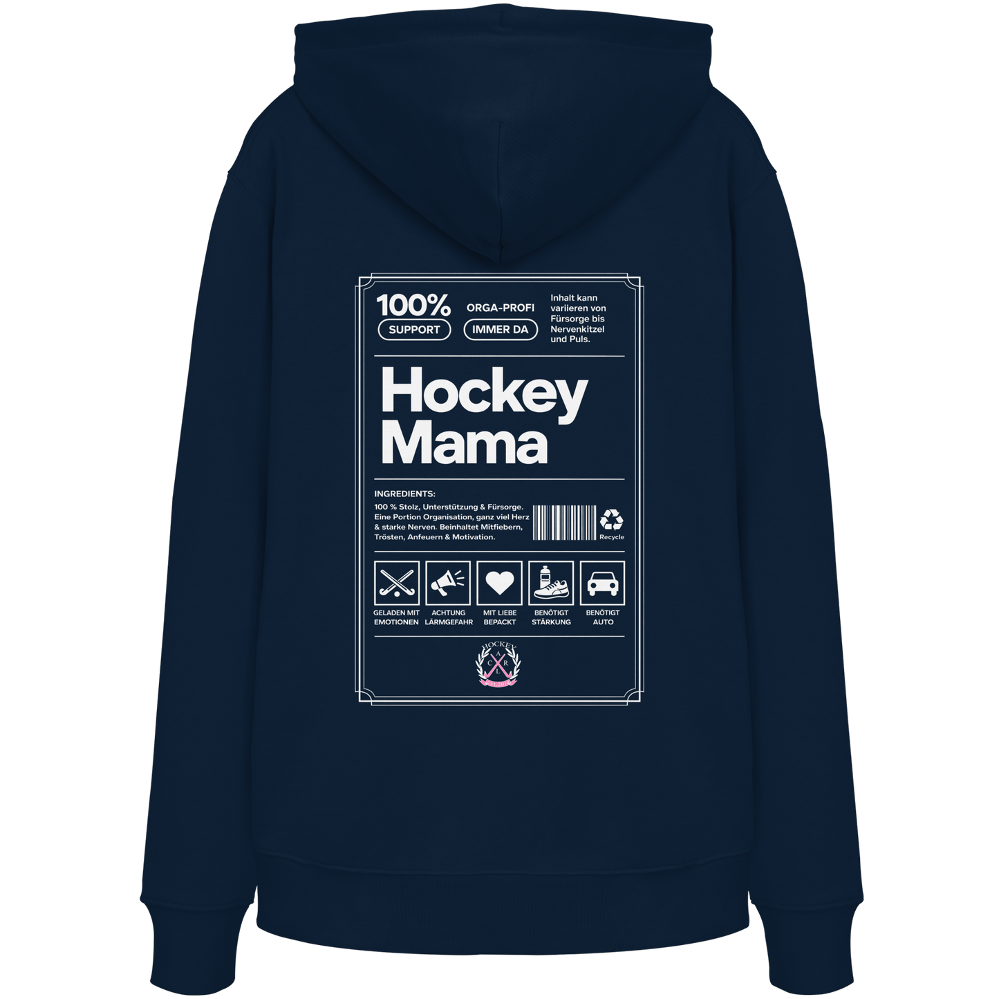 Hockey Mama  - Organic Hoodie - Hockeycarl