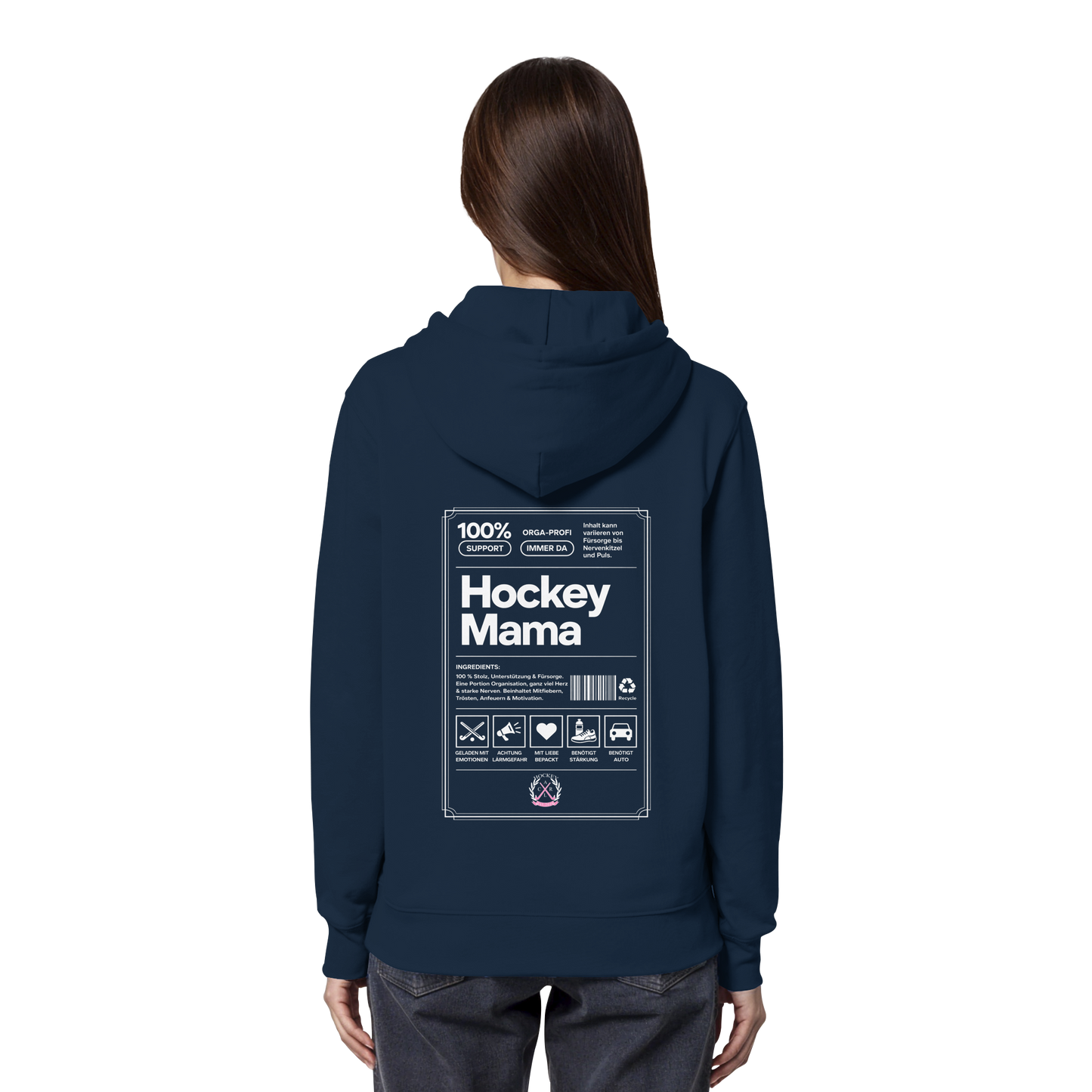 Hockey Mama  - Organic Hoodie - Hockeycarl