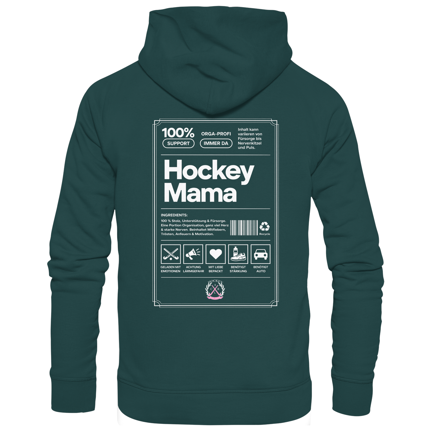 Hockey Mama  - Organic Hoodie - Hockeycarl