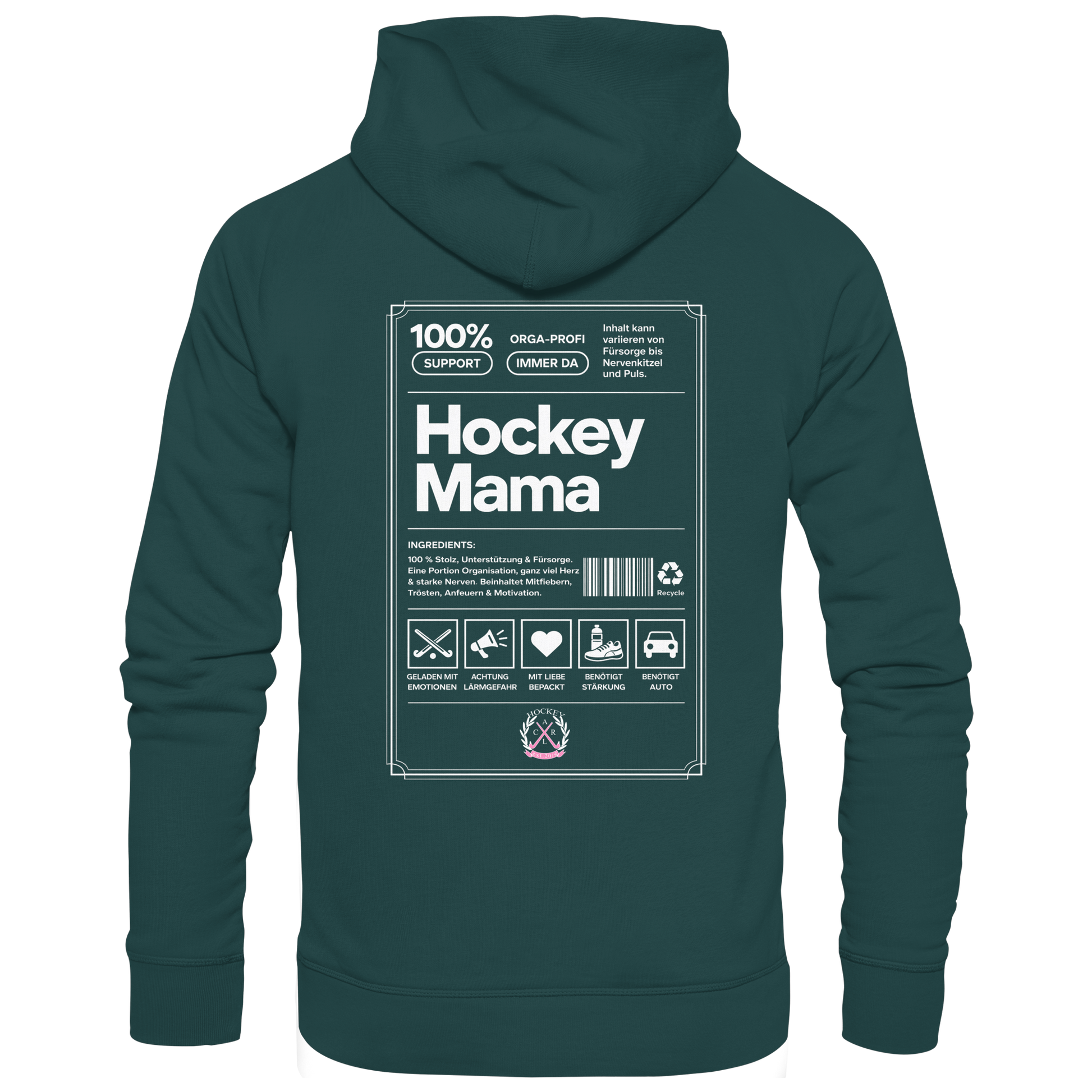 Hockey Mama  - Organic Hoodie - Hockeycarl