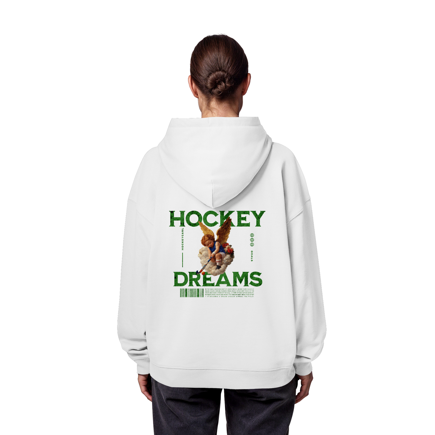 Hockey Dreams - Organic Oversize Hoodie - Hockeycarl
