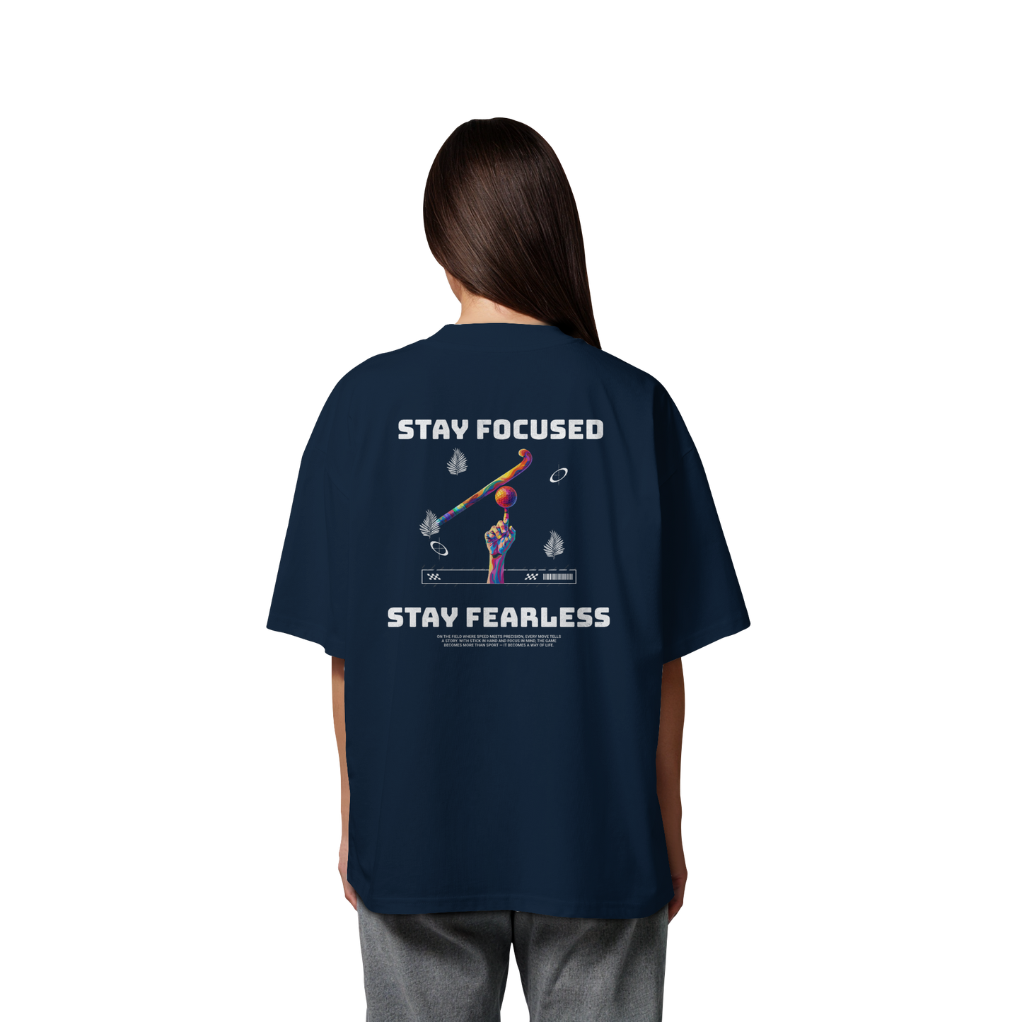 Stay Focused - Organic Oversize Shirt - Hockeycarl