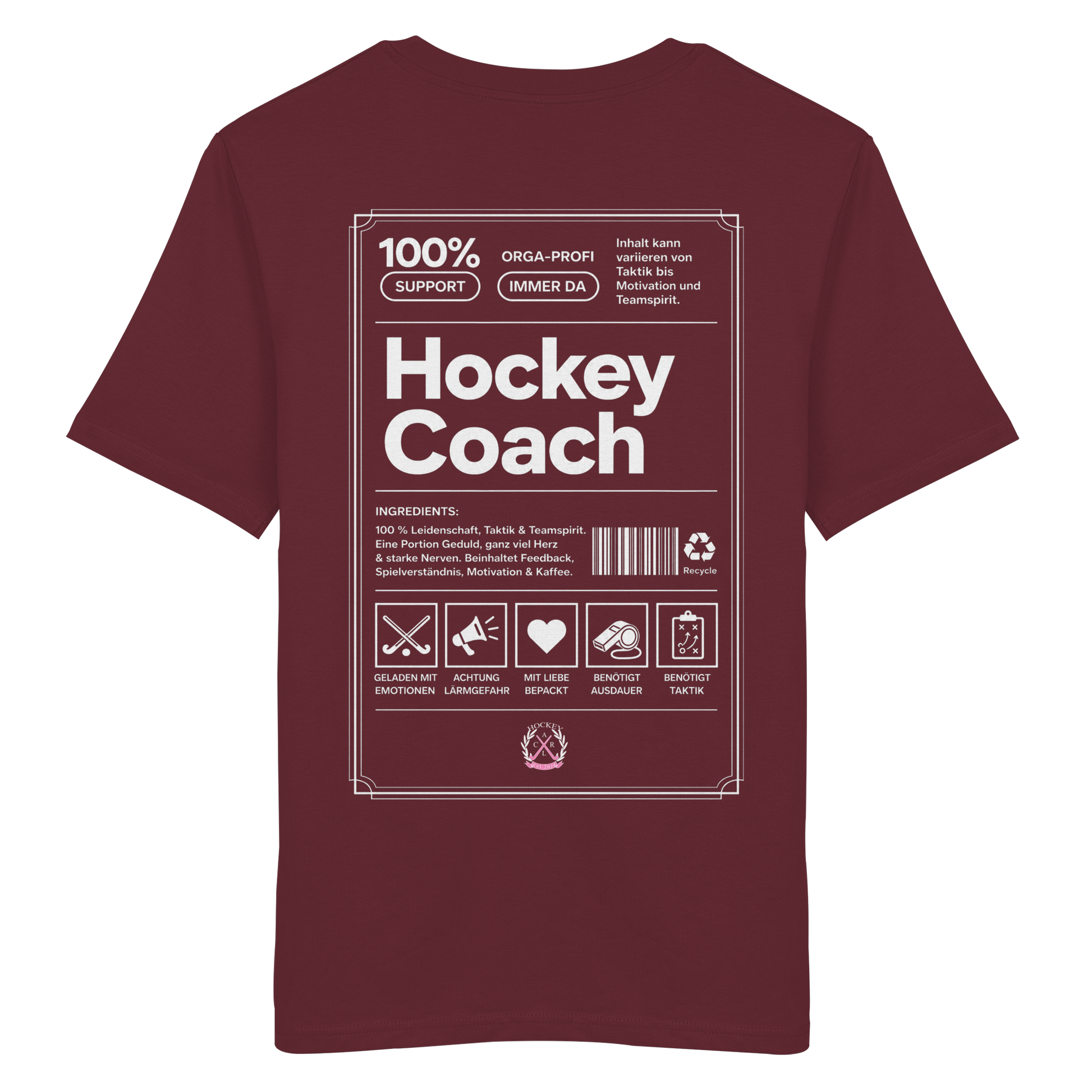Hockey Coach - Organic Shirt - Hockeycarl