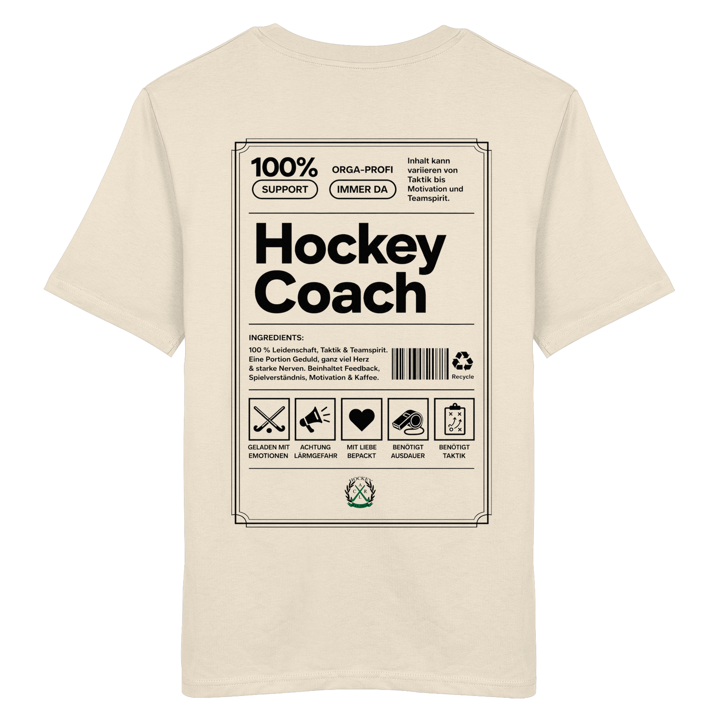 Hockey Coach - Organic Shirt - Hockeycarl