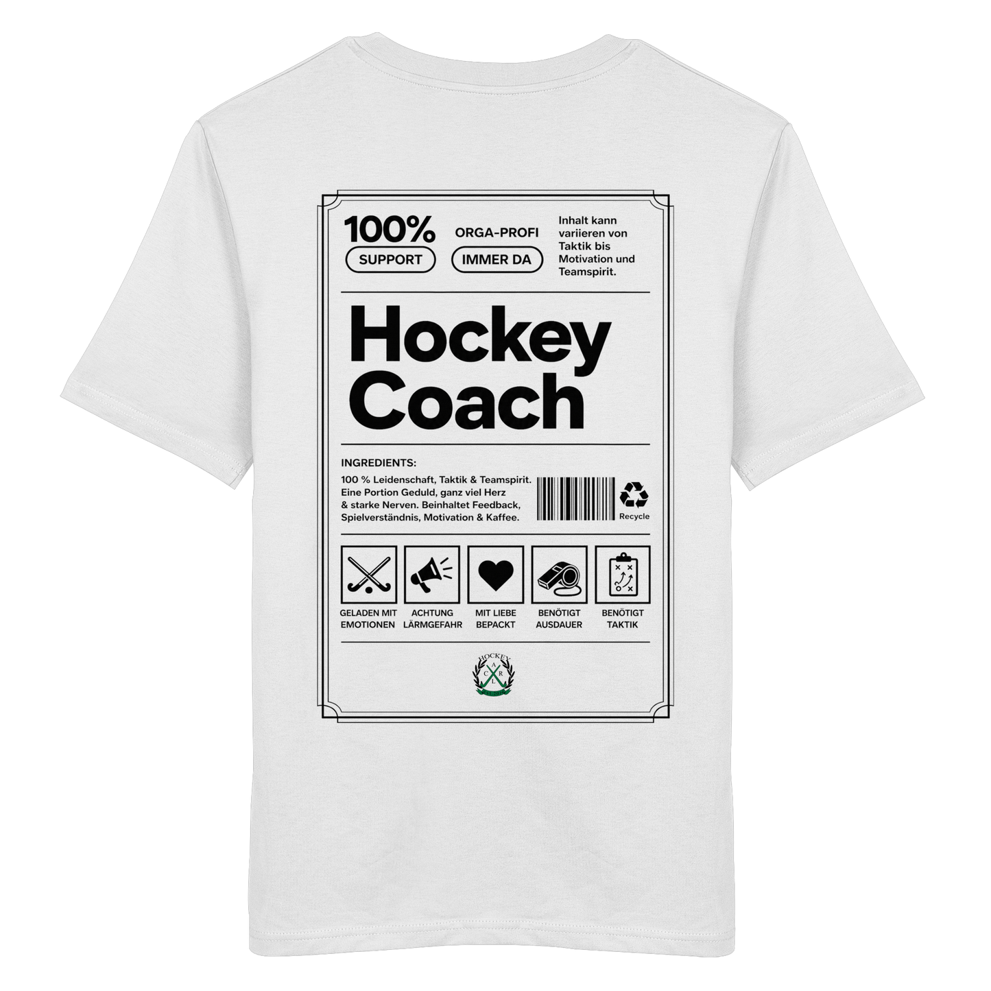 Hockey Coach - Organic Shirt - Hockeycarl