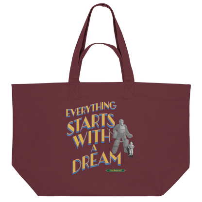Everything starts with a Dream  - Organic Shopping-Bag - Hockeycarl