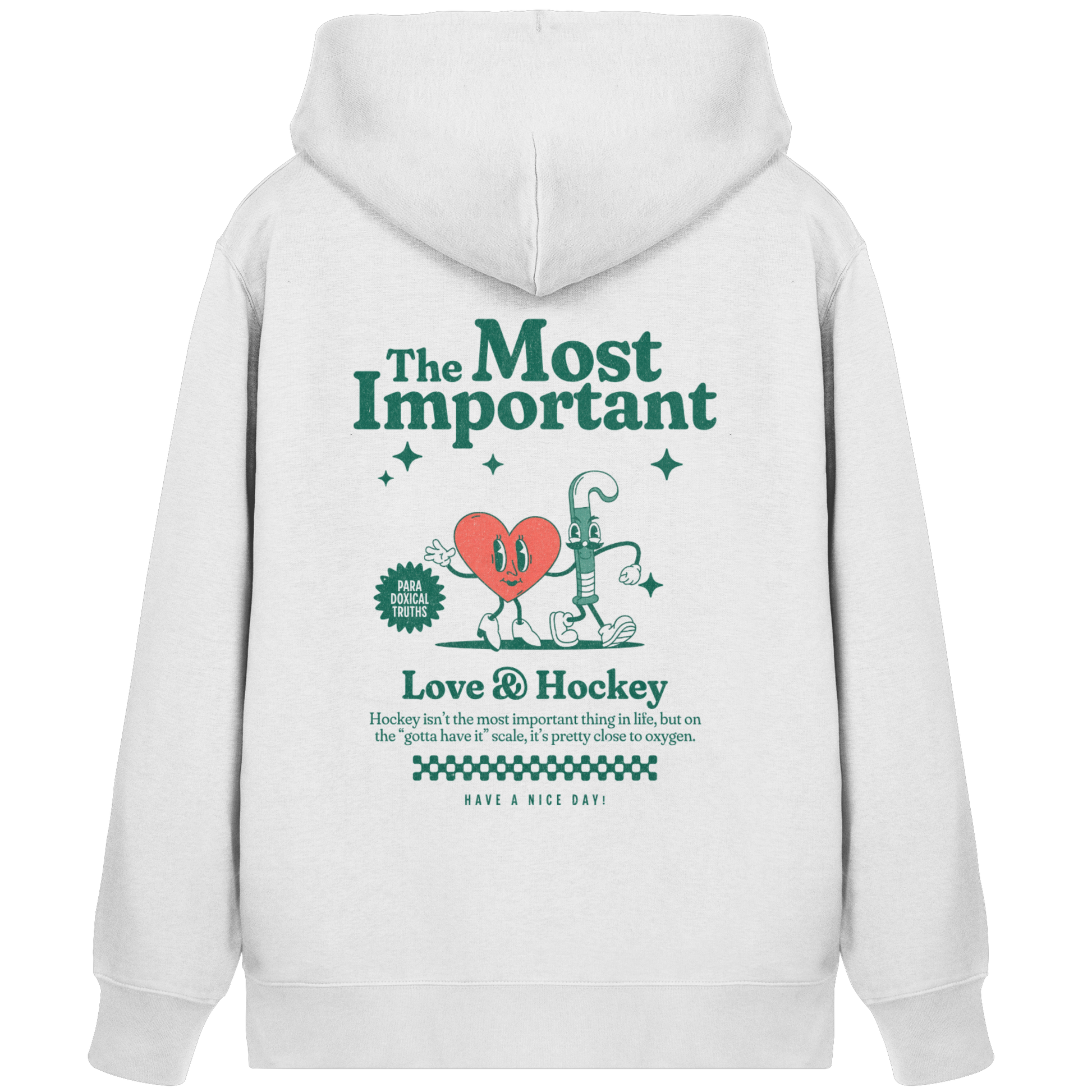 Love AND HOCKEY - Organic Zipper - Hockeycarl