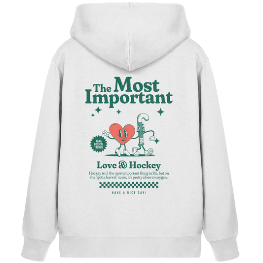 Love AND HOCKEY - Organic Zipper - Hockeycarl