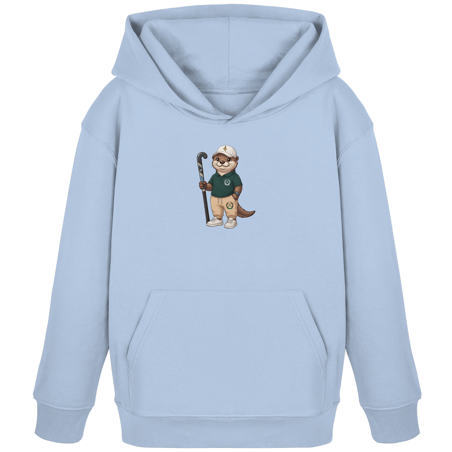 Hockey Otter - Kids Organic Hoodie - Hockeycarl