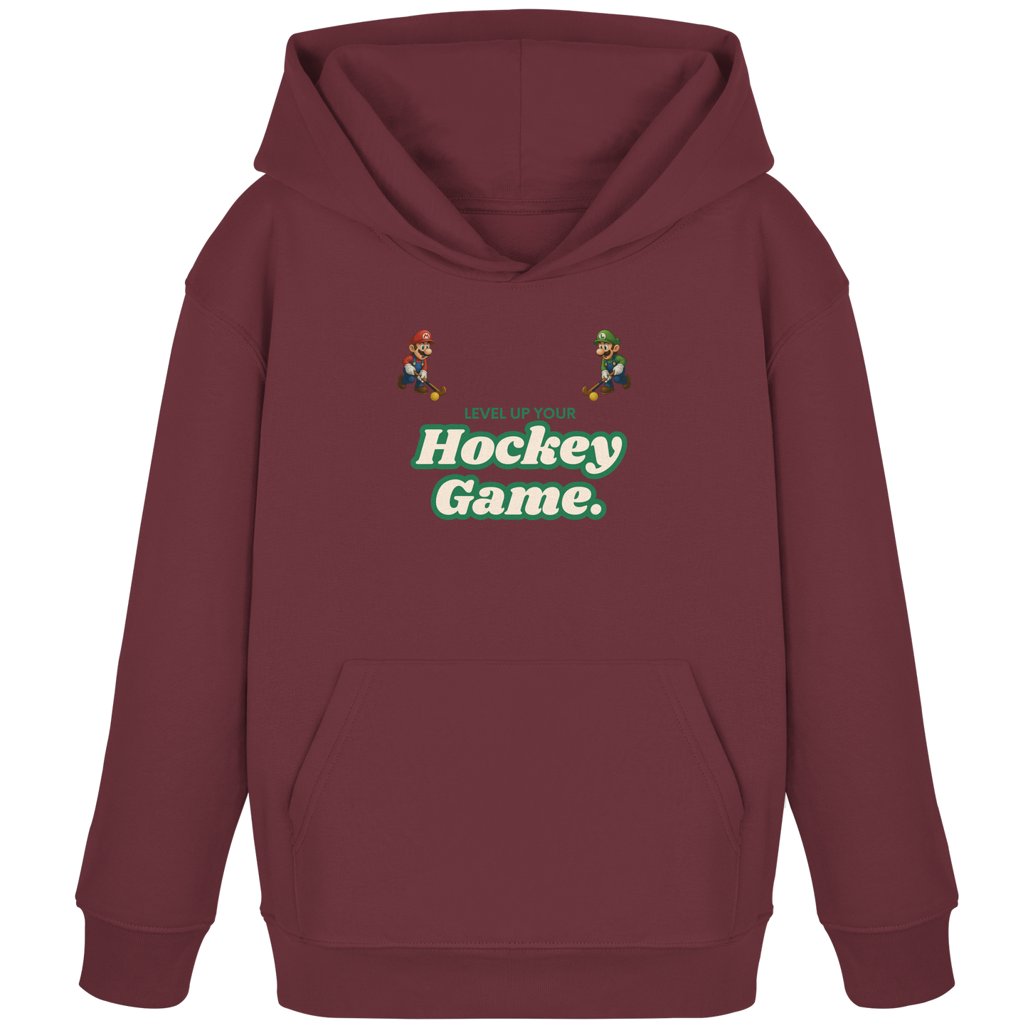 LEVEL UP YOUR HOCKEY GAME - Kids Organic Hoodie - Hockeycarl
